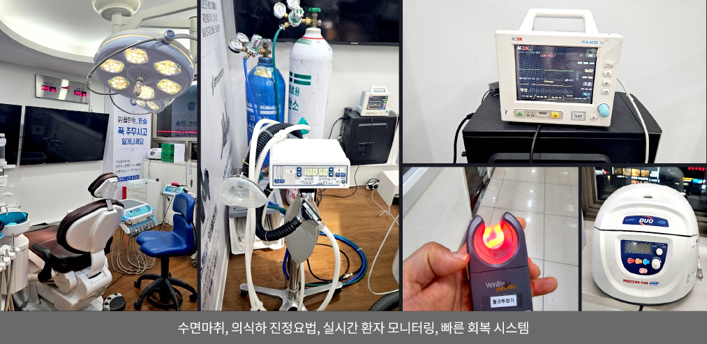 수면마취, 의식하 진정요법, 실시간 환자 모니터링, 빠른 회복 시스템